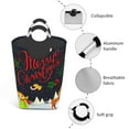 thumbnail image 4 of Bingfone Merry Christmas Elk Laundry Hamper,Large Canvas Fabric Lightweight Storage Basket Toy Organizer Dirty Clothes Collapsible, 4 of 6