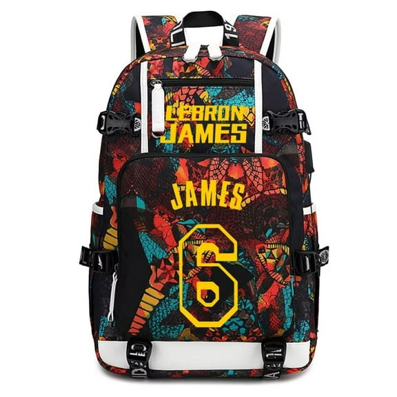 Basketball Player L-James Multifunction Backpack Travel Taptop Daypack Fans Bag For Men Women (R-1)