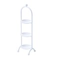 thumbnail image 2 of 3 Layer Dessert Metal Tray Wedding Cake Stand Cupcake Tray Display Rack White, 2 of 8