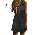 thumbnail image 4 of Vestido informal sin mangas bohemio elegante Minnieouse playero fiesta de vacaciones 3XL negro, 4 of 6