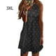 thumbnail image 4 of Vestido informal sin mangas bohemio elegante Minnieouse playero fiesta de vacaciones 3XL negro, 4 of 6