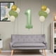 thumbnail image 5 of Juego de globos verdes para primer cumpleaños | Globos de aluminio con números y 10 globos de fiesta con cinta y pajita | Decoraciones duraderas rellenables con helio para cumpleaños, aniversarios y, 5 of 7