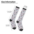 thumbnail image 2 of Honeii I Love USA Print Long Socks,Novelty Design Socks Gift for Men and Women,Crew Socks,Calf Socks, 2 of 6