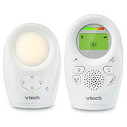 VTech DM1211 Enhanced Range Digital Audio Baby Monitor with Night Light, 1 Parent Unit, Silver & White (Renewed)
