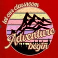 thumbnail image 6 of Wild Bobby Let Our Classroom Adventure Begin Mountain Sunset Light Colors Pop Culture Men Tank Top, Red, Large, 6 of 6