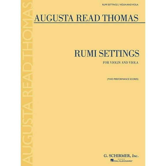Rumi Settings : Violin and Viola (Paperback)