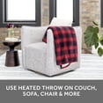 thumbnail image 4 of Sunbeam Red Microplush Sherpa Heated Throw, 50” x 60”, 4 of 8