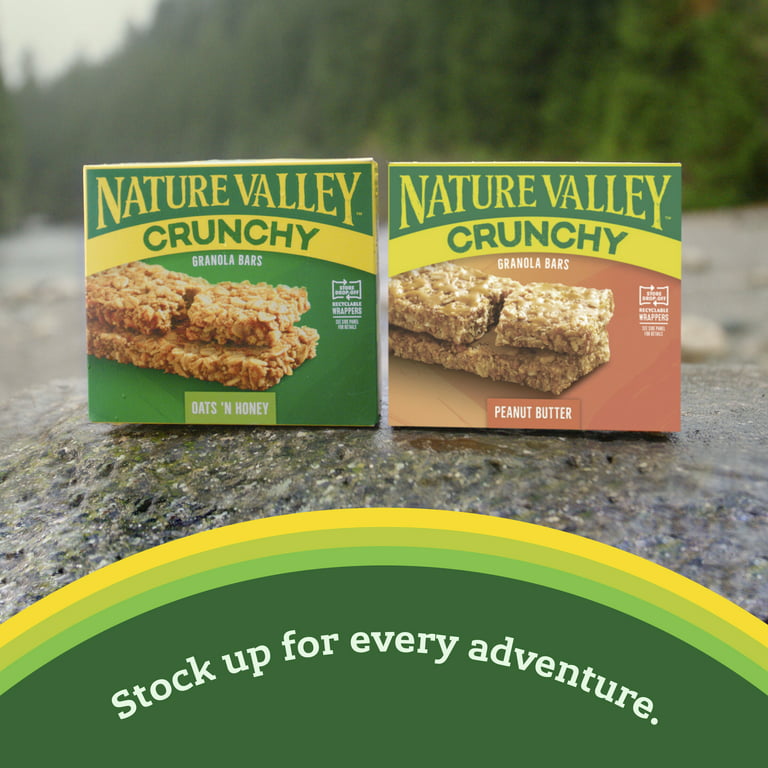 Nature Valley Granola Bars, Oats 'n Honey, Crunchy - 6 pack, 1.49 oz pouches