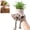 Grid Ruffle, variant on Funny Leggy Planter Set, Creative Sitting Human Shaped Resin Planter with Legs, Cute Leggy Pot for Home Decor (Denim Flare)