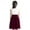 Burgundy, variant on CHICTRY Kids Girls Pleated Flower Girl Princess Dress Chiffon Wedding Bridesmaid Dress