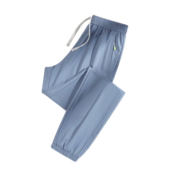 Stretch Active Pants for Women Over 50 Elastic Waist Quick Dry Breathable Dress Pant Outdoor Athletic Joggers with Pockets Blue S