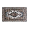 thumbnail image 2 of Kitchen Rugs and Mats Non Skid Washable Brown Pattern Bohemia Kitchen Mat and Rug Set,Floor Cushion Waterproof Rug,Rubber Backed Area Rugs for Kitchen Laundry, 2 of 7