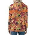 thumbnail image 2 of FKELYI Size L Thanksgiving Zipper Hoodies Breathable Harvest Fall Activewear Tops with Kangaroo Pocket Comfy Maple Leaf Ladies Zipper Sweatshirt Jacket, 2 of 6
