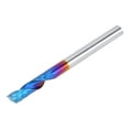 thumbnail image 3 of 10Pcs Blue Nano Coating End Mill Fresa de Grabado Cortador de Una Sola Hoja Herramientas de Grabado En Espiral Brocas de Enrutador Cnc Dia Broca de Enrutador Carburo 3.175Mm EOTVIA No, 3 of 6