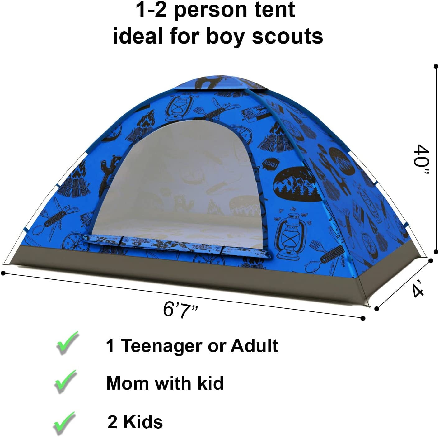 Kidz Adventure 2-Person Camping Tent