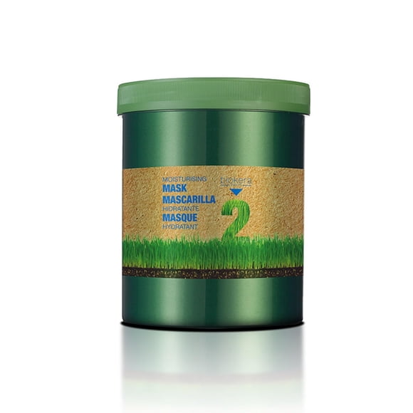 Salerm - Masque Hydratant Biokera Natura - 1000 ml - Idéal pour Cheveux Secs Ou Déshydratés - avec Huile de Germe de Blé - Hydratation Profonde - Cheveux Plus Lisses et Plus Brillants