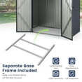 thumbnail image 3 of Costway Steel Floor Base Rust-resistant Foundation Kit for 6.3'x3.5'x6.4' Storage Shed, 3 of 3
