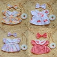thumbnail image 3 of Ropa para Muñeca de 20 cm, Set de 8 Piezas, 4 Vestidos con Moño y 4 Mini Bolsos, Accesorios para Muñecos, 3 of 4