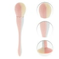 thumbnail image 3 of Unique Bargains 1 Pc Color Matching Powder Brush for Business Travel White Pink Artificial Fiber Wool Plastic, 3 of 5