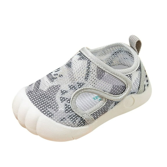 kamemir Sneakers Baby Girls Boys Shoes Soft Sole Crib Moccasin Casual Sneakers First Walkers(Grey,6)