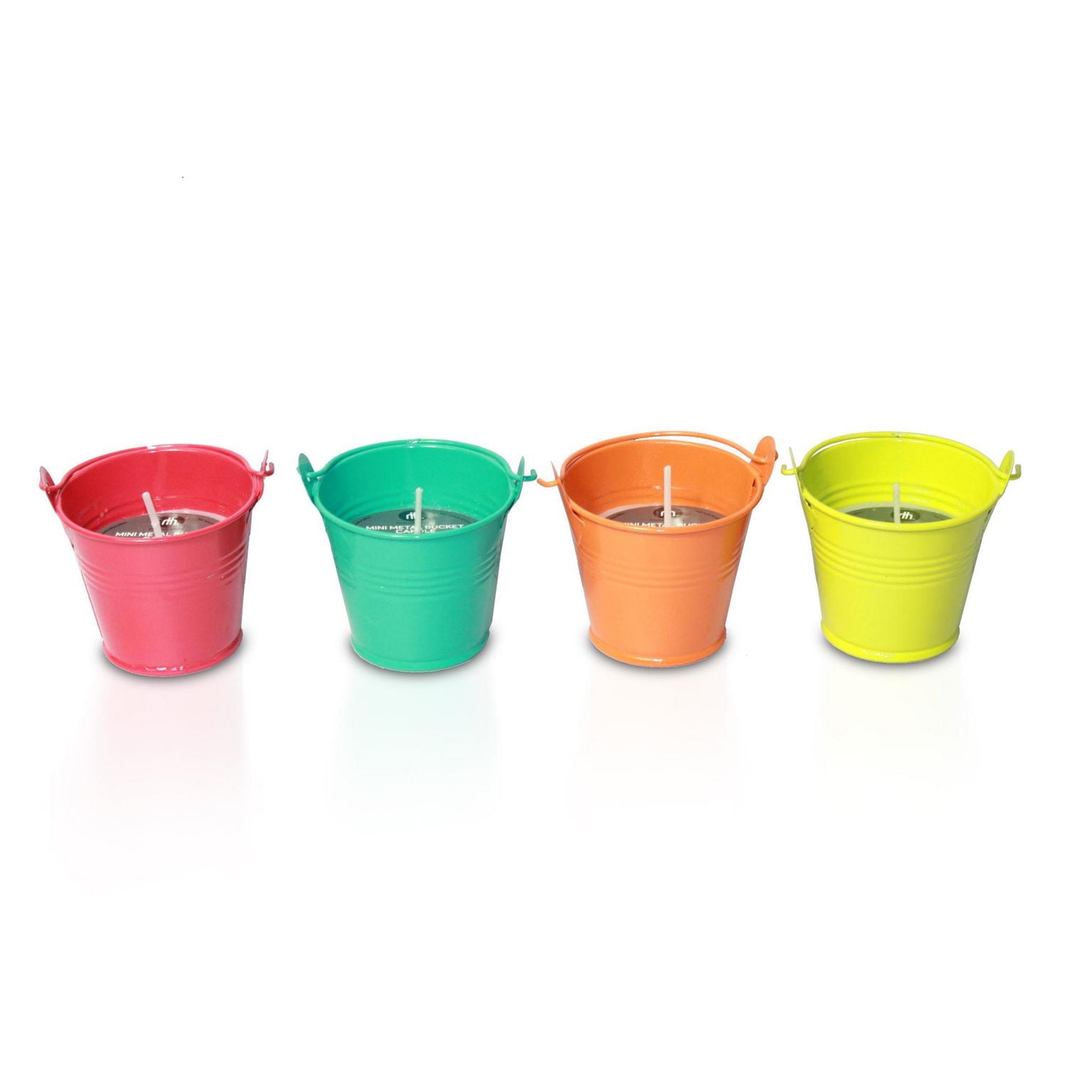 Bougie dans un petit seau en métal hometrends au parfum de citronnelle