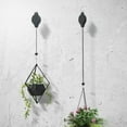 thumbnail image 2 of 1Pc Plant Hook Pulley Retractable Plant Pulley Adjustable Hanging Flower Basket Hooks for Garden Baskets Pots and Birds Feeder in Different Height Lower and Raise, 2 of 8