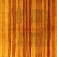 thumbnail image 1 of Ahgly Company Indoor Square Abstract Yellow Contemporary Area Rugs, 4' Square, 1 of 4