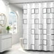 thumbnail image 1 of Cortina de Ducha para Baño, Cortinas de Regadera Impermeable de Patrón Cuadrado Grande con Ganchos, Cortina de PEVA Antimoho, para Duchas de Baño y Bañeras, 1 of 4