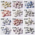 thumbnail image 6 of U8MO 10pcs 15x9mm Ceramic Rondelle Big Hole Beads Fit Charms European Bracelet Crafts-31# Light Purple Moslems, 6 of 9