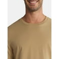 thumbnail image 4 of (3 pack) George Men's & Big Men's Relaxed Fit Cotton Crewneck T-Shirt with Long Sleeves, Size XS-3XL, 4 of 5