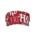 thumbnail image 2 of Kdxio Ho Pattern Funny Christmas Print Sun Visor Hat Golf Visor Adjustable Velcro Outdoor Sports Cap For Men Women, 2 of 7