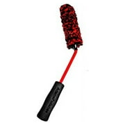 Adam's Angled Wheel Detailing Brush - Car Cleaning Wheel Brush | Use W/Wheel Cleaner, Rim Cleaner, Chrome Cleaner | Car Wash Brush Cleans Brake Dust from Barrels & Hard to Reach Areas (Small)