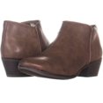 thumbnail image 3 of STYLE & COMPANY Womens Brown Padded Wileyy Almond Toe Block Heel Zip-Up Booties 8.5 M, 3 of 4