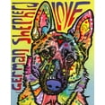 thumbnail image 2 of Dean Russo Collection 20x24 Black Ornate Wood Framed with Double Matting Museum Art Print Titled - German Shepherd Luv, 2 of 4