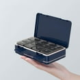 thumbnail image 4 of Hbdhejl Double Layer 24 Grid Box Seven Day Portable Dispensing Box Three Meals A Day Reminder Box Large Capacity Storage Box, 4 of 5
