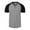 Dark Gray Tops for Men, variant on IYTR Mens T Shirts Summer Patchwork Short Sleeve T Shirts Fashion 3-button Round Neck T-shirts Classic Outdoor Athletic T-shirts White M