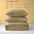 thumbnail image 3 of 128x120 Duvet Cover Set 3 Sided Zipper Duvet Cover Oversized King Plus - Microfiber Set with 3 Sided Zipper Close, 3 PCS Duvet Cover & 2 Pillow Cases(20'X40) Beige, 3 of 7