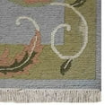thumbnail image 4 of Rugsotic Carpets Hand Knotted Sumak Wool Area Rugs - 4'X6', Rectangle, Light Blue Green, Floral Modern Design, High Pile Thick Handmade Anti Skid Area Rugs For Living Room, Bed Room (Sw0005), 4 of 5