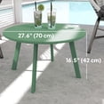 thumbnail image 3 of Outsunny Patio Coffee Table, Round Outdoor Side Table, Green, 3 of 10