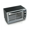 BLACK+DECKER 6Slice Toaster Oven, Black/Silver, TO1675B