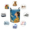 thumbnail image 4 of Girl Sketch Laundry Hamper Medium Storage Basket/Toy Organizer/Dirty Clothes Bucket, 4 of 5