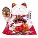 thumbnail image 1 of 7inch Ceramic Beckoning Cat Maneki Neko Ornament Feng Shui Decoration Swing Lucky Cat ,B, 1 of 5