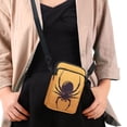 thumbnail image 4 of HELLHERO Spider Web Orange Messenger Bag, Polyester Lightweight for Adult, 4 of 7