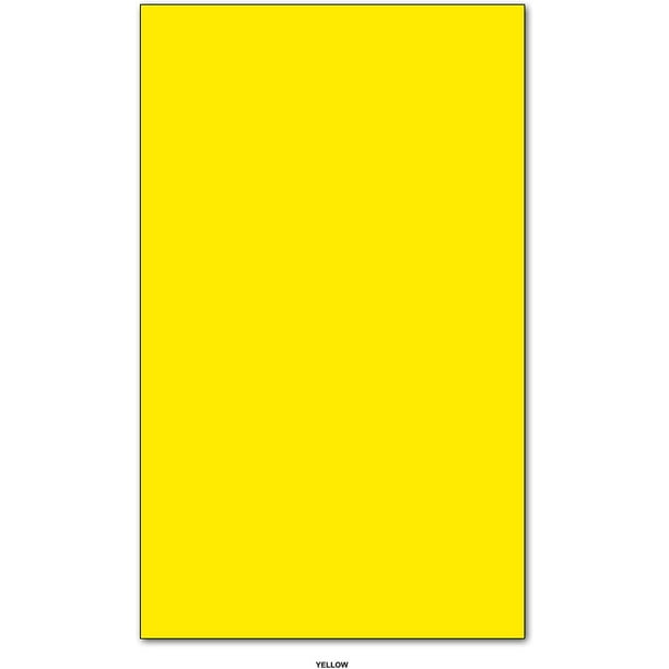 Yellow -Bright Color Card Stock Paper Legal Size 8.5