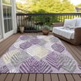 thumbnail image 6 of Addison Rugs Chantille Indoor/Outdoor Transitional Floral Purple Washable Rectangle Rug, 8' x 10', 6 of 6