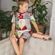 thumbnail image 4 of Balery Gnome And Buffalo Plaid Conjunto de Pijama Infantil de Manga Corta con Estampado – Ropa de Dormir de Algodón Suave-Large, 4 of 6