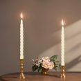 thumbnail image 5 of Cera de abejas TELOSMA en espiral Taper Candles, 25 cm, 12 unidades, color blanco roto, 5 of 5