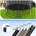 thumbnail image 2 of Cochan Outdoor Trampoline 16 FT with Sprinkler and Lights, Backyard Recreational Pumpkin Trampoline for Kids, 2 of 7