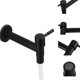 thumbnail image 3 of Mop Pool Faucet, Black Wall Mount Faucet, Wall Tap, Cold Water Faucet, Bathroom, Sink, Balcony, Kitchen Stainless Steel Water Saving Faucet (black), 3 of 4