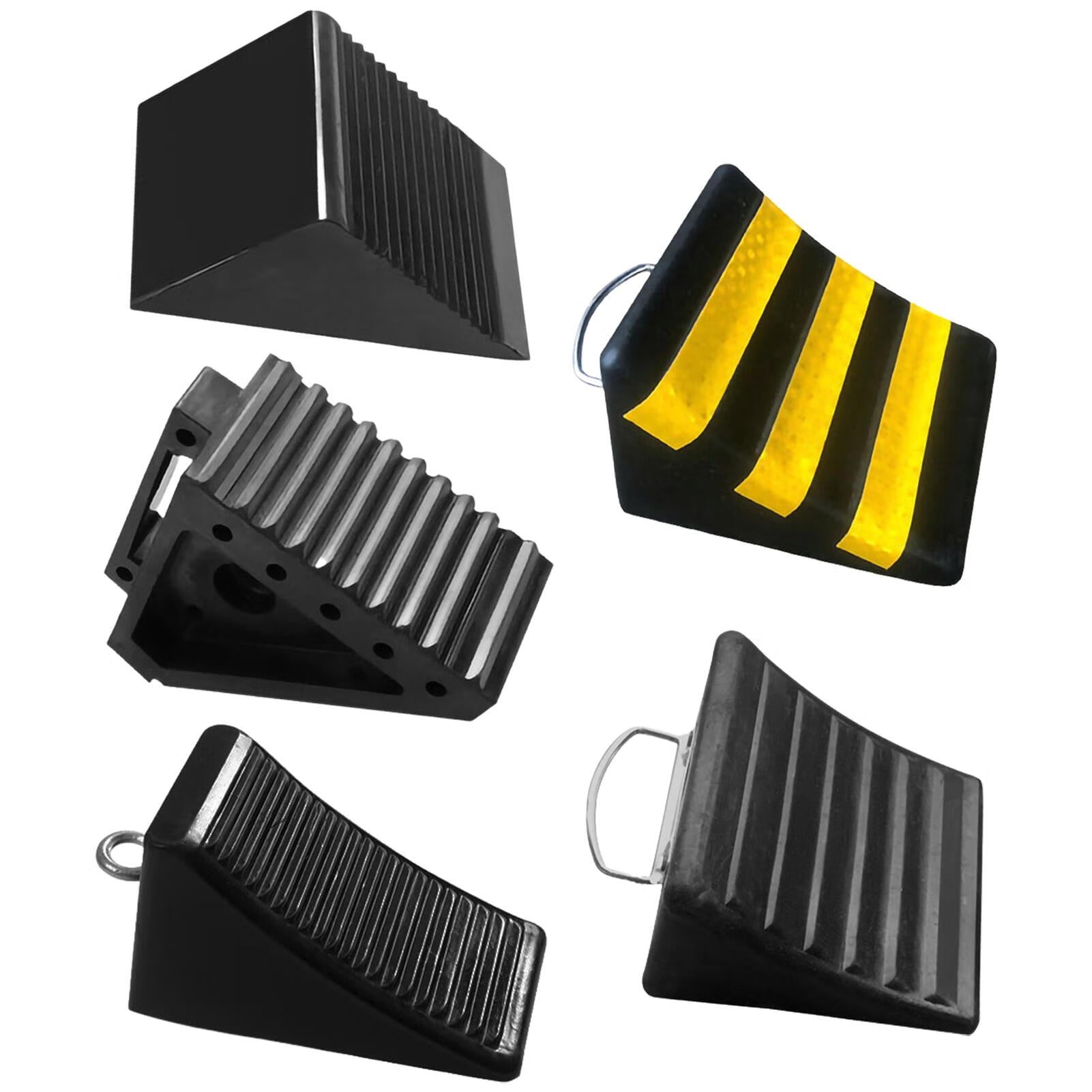 Motorcycle Wheel Chocks for TrailerHeavy Duty Rubber Wedge for Front